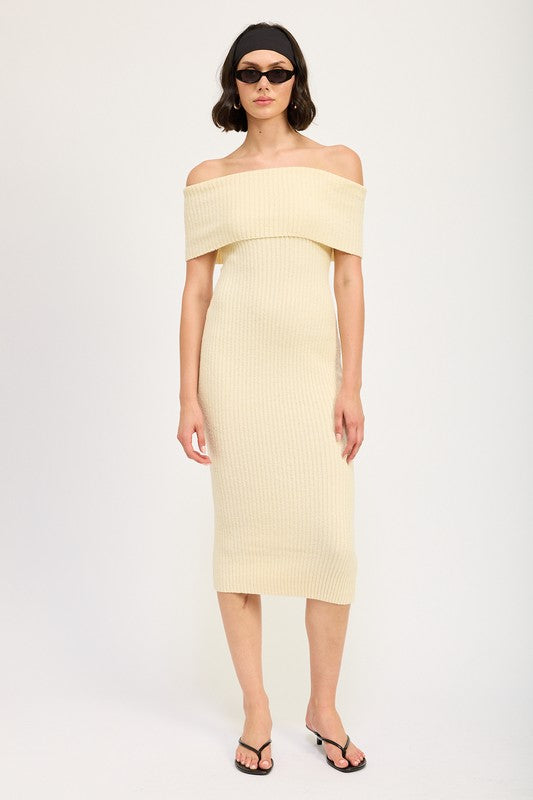 Strapless Bodycon Midi Dress - Emory Park