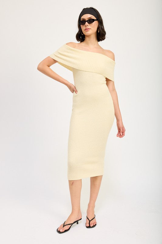 Strapless Bodycon Midi Dress - Emory Park