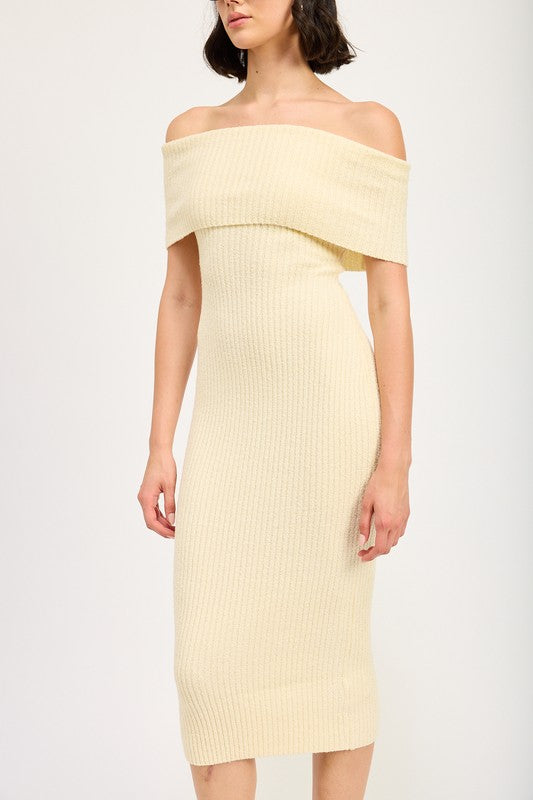 Strapless Bodycon Midi Dress - Emory Park