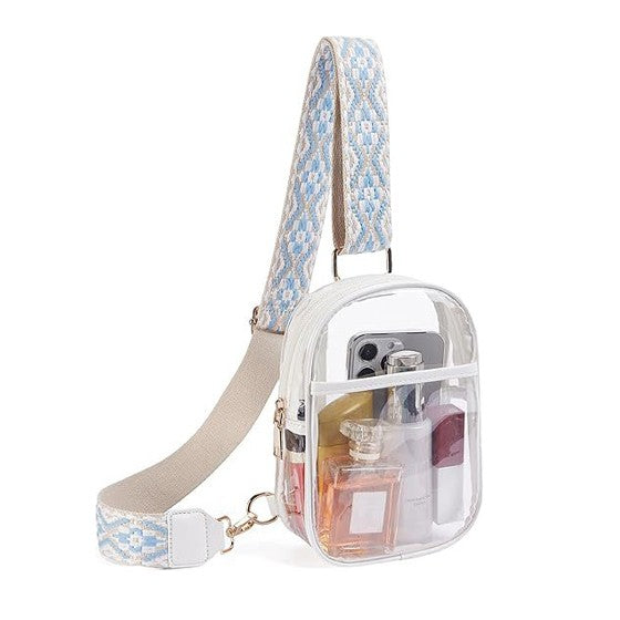 Noelle Clear Stadium Sling Bag