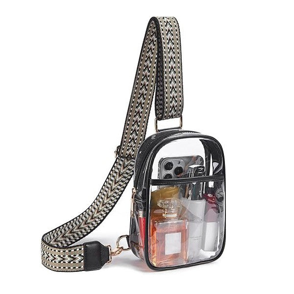 Noelle Clear Stadium Sling Bag