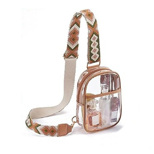 Noelle Clear Stadium Sling Bag