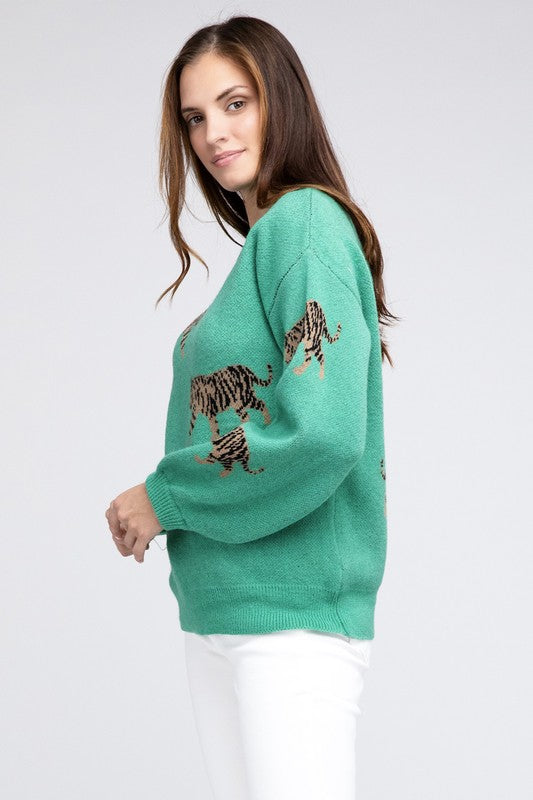 Tiger Pattern Sweater - BiBi