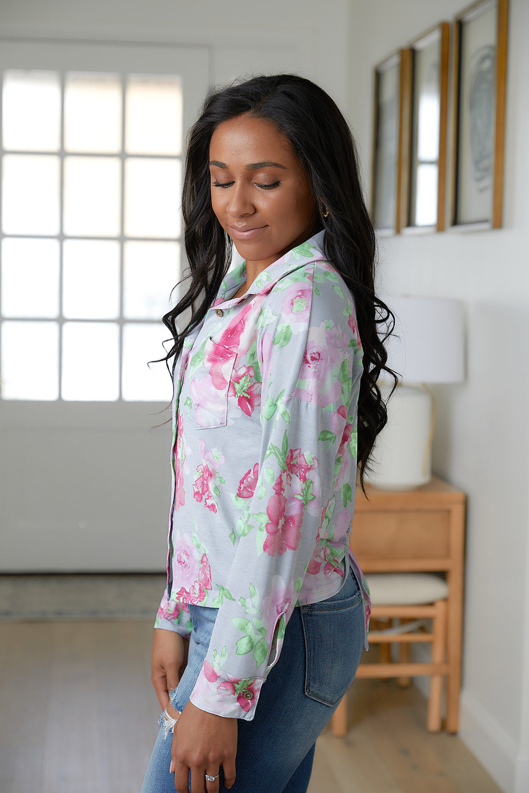 Thinking On It Open Back Floral Top - Sew In Love