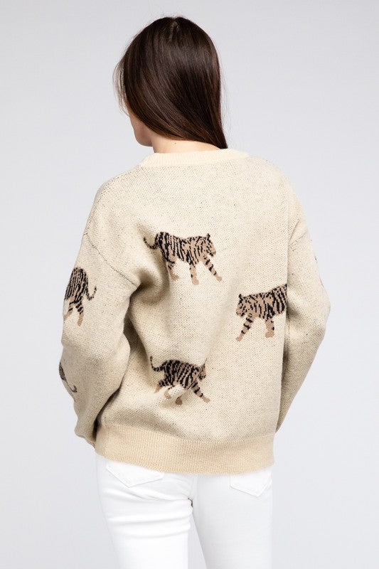 Tiger Pattern Sweater - BiBi