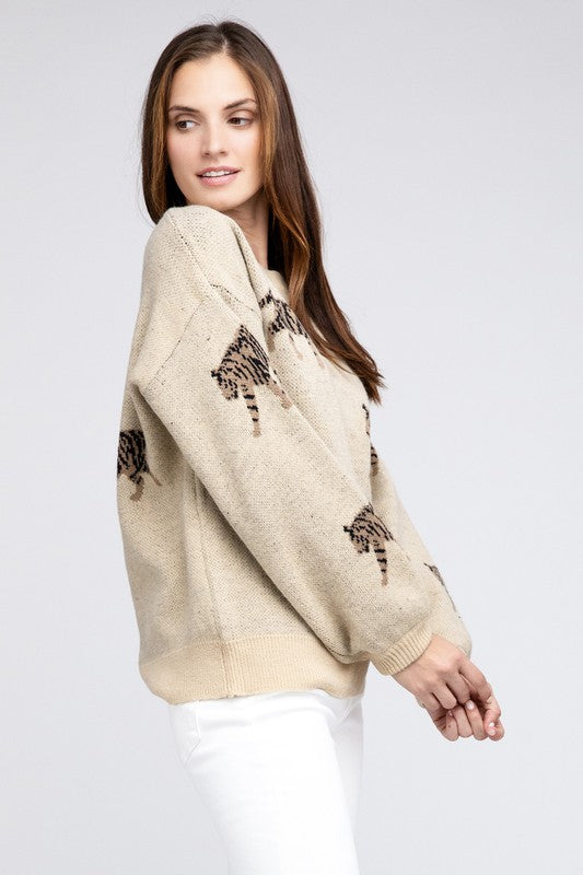 Tiger Pattern Sweater - BiBi