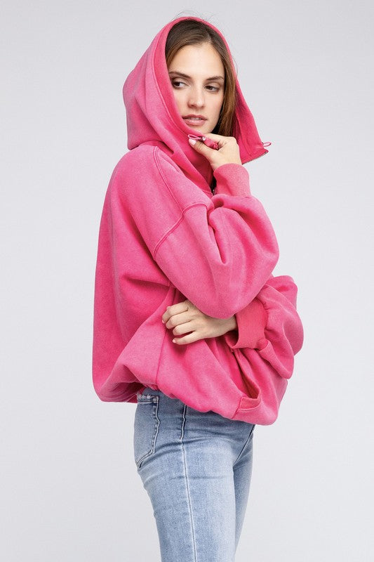 Stitch Detailed Elastic Hem Hoodie - BiBi