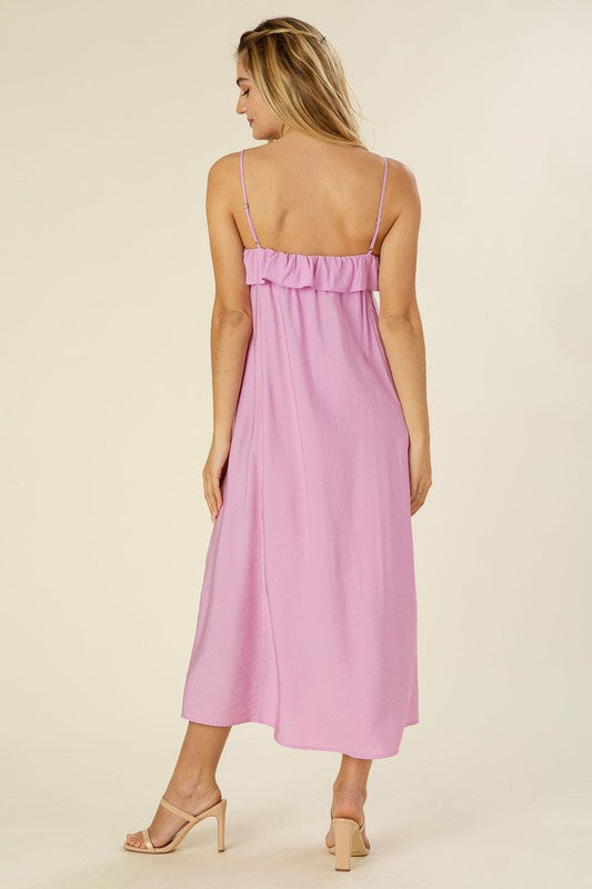 Maxi dress with ruffles - Lilou