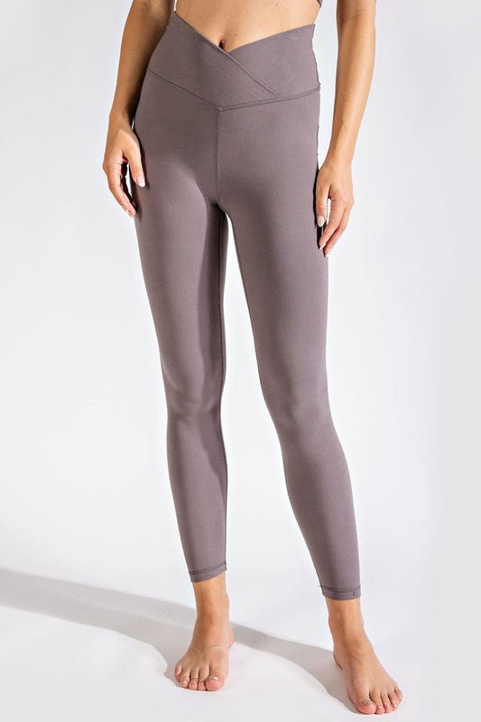 Plus V Waist Full Length Leggings - Rae Mode