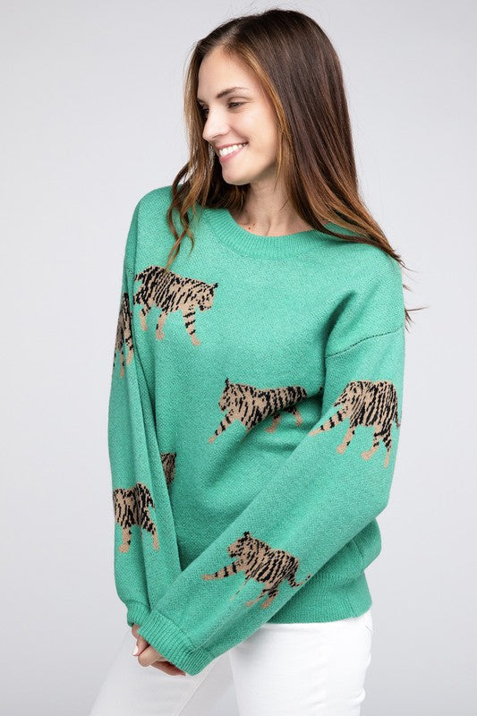 Tiger Pattern Sweater - BiBi