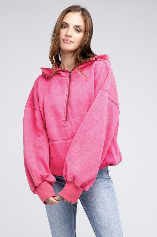 Stitch Detailed Elastic Hem Hoodie - BiBi