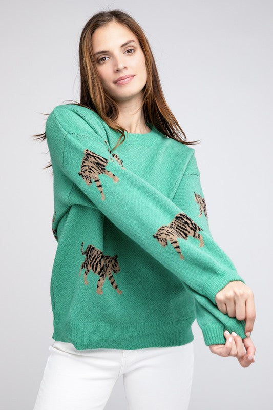 Tiger Pattern Sweater - BiBi