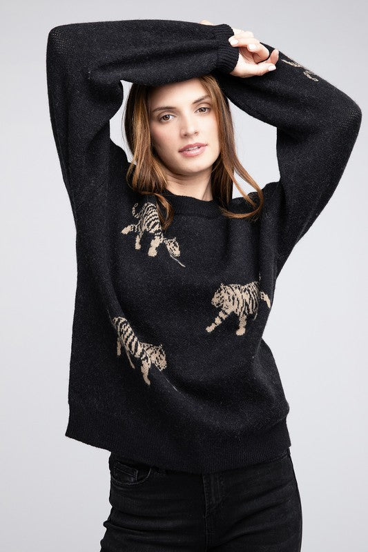 Tiger Pattern Sweater - BiBi