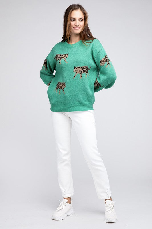 Tiger Pattern Sweater - BiBi