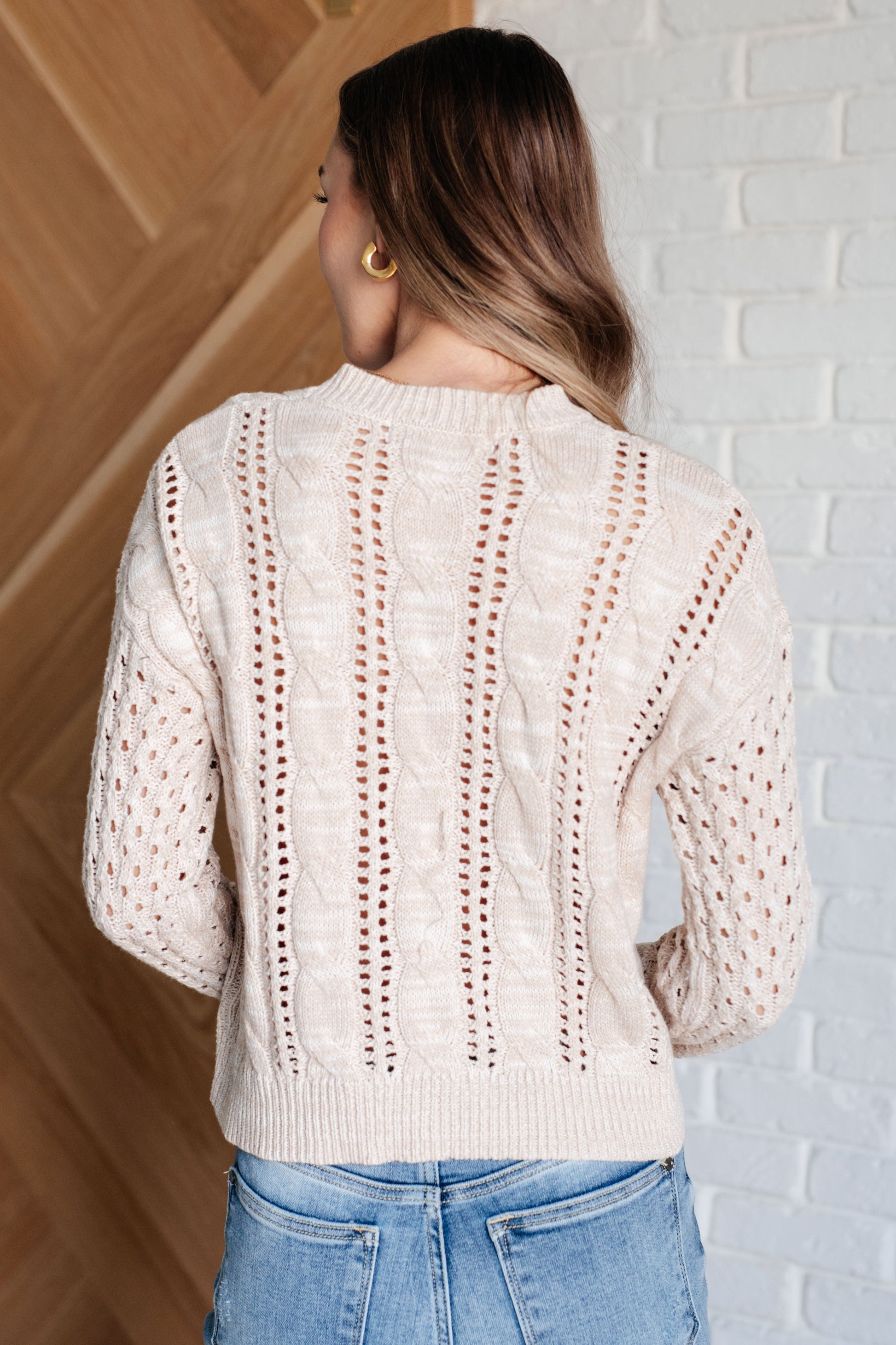 A Note of Thanks Cable Knit Sweater - One Eleven North