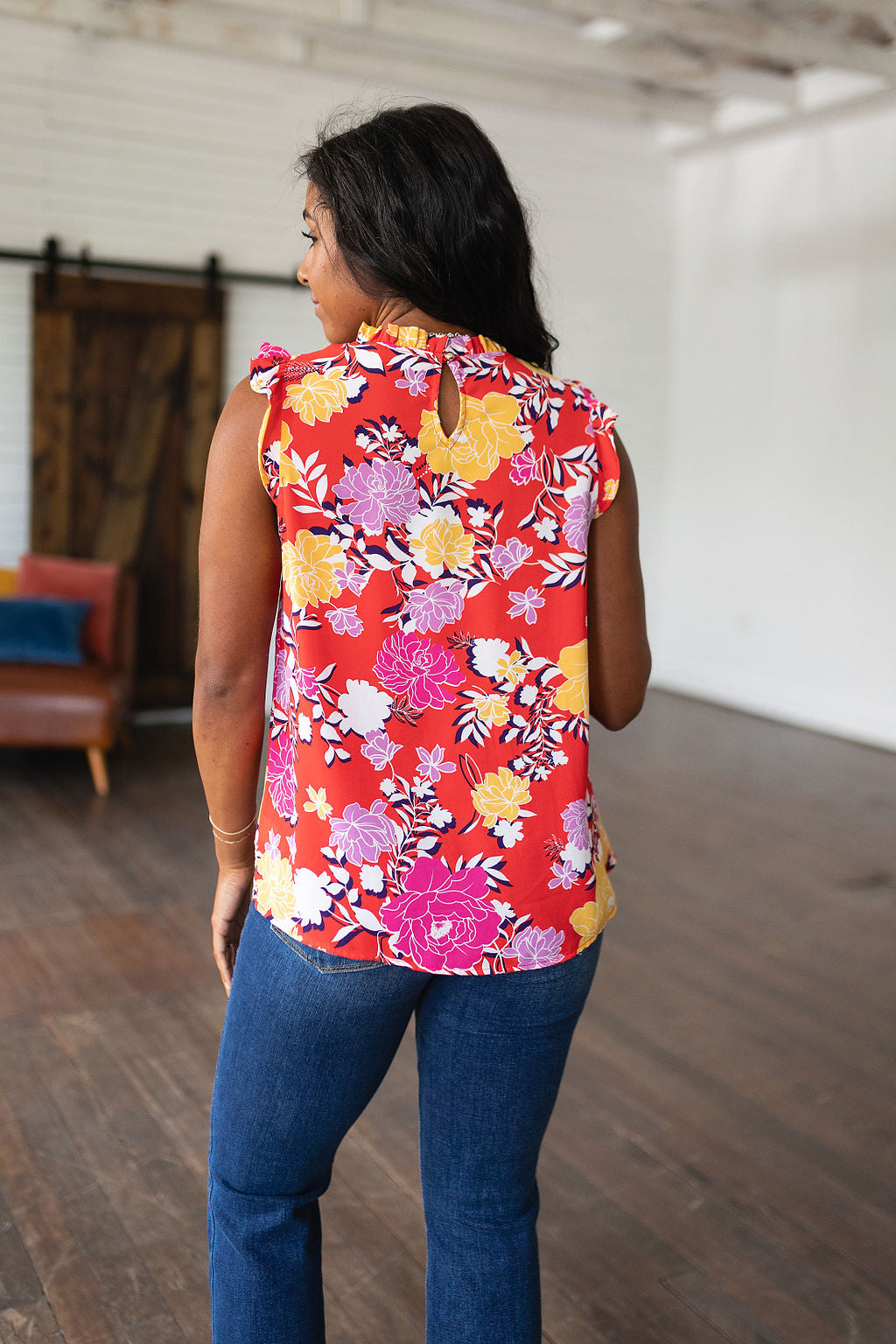 Among The Flowers Floral Top - Andree By Unit