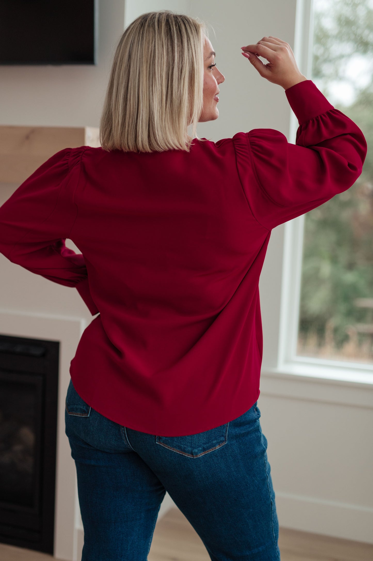 Back in Business V-Neck Blouse - Jodifl