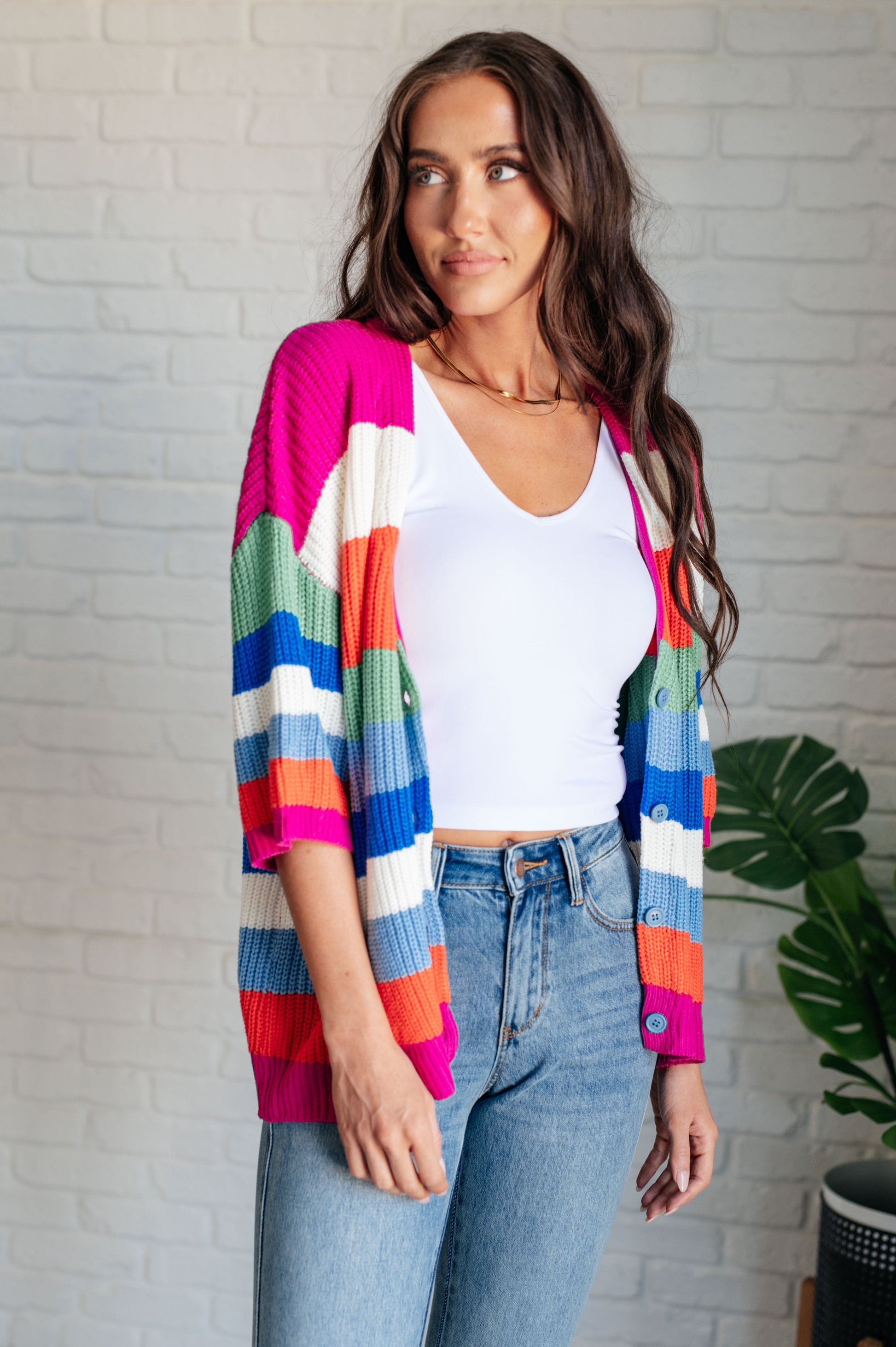 Bold Flirt Button Down Cardigan - BiBi