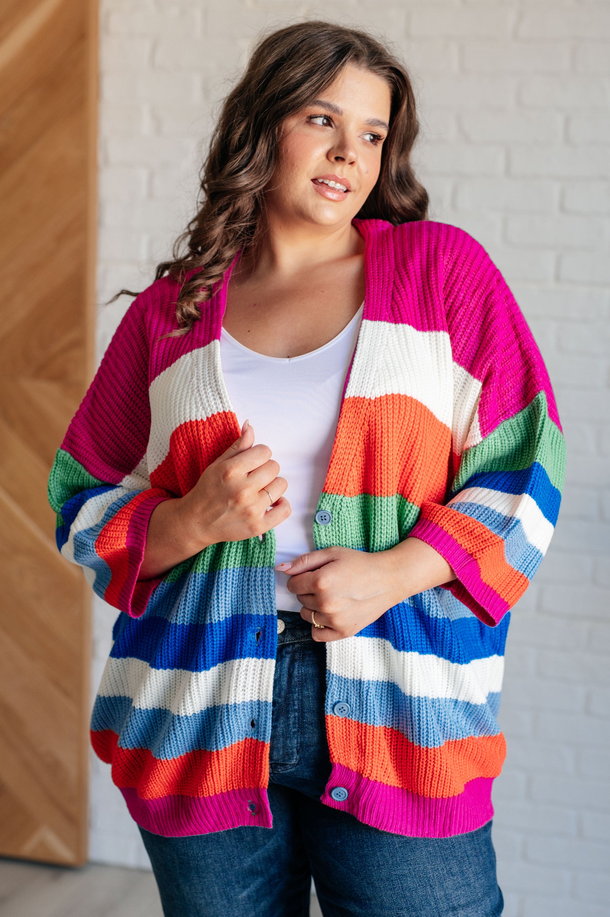 Bold Flirt Button Down Cardigan - BiBi