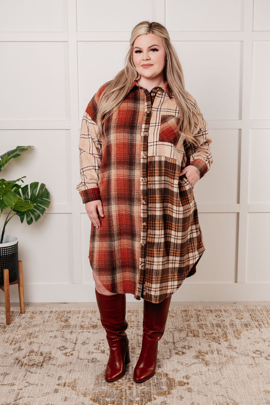 Cabin Fever Flannel Plaid Oversized Shacket - Haptics