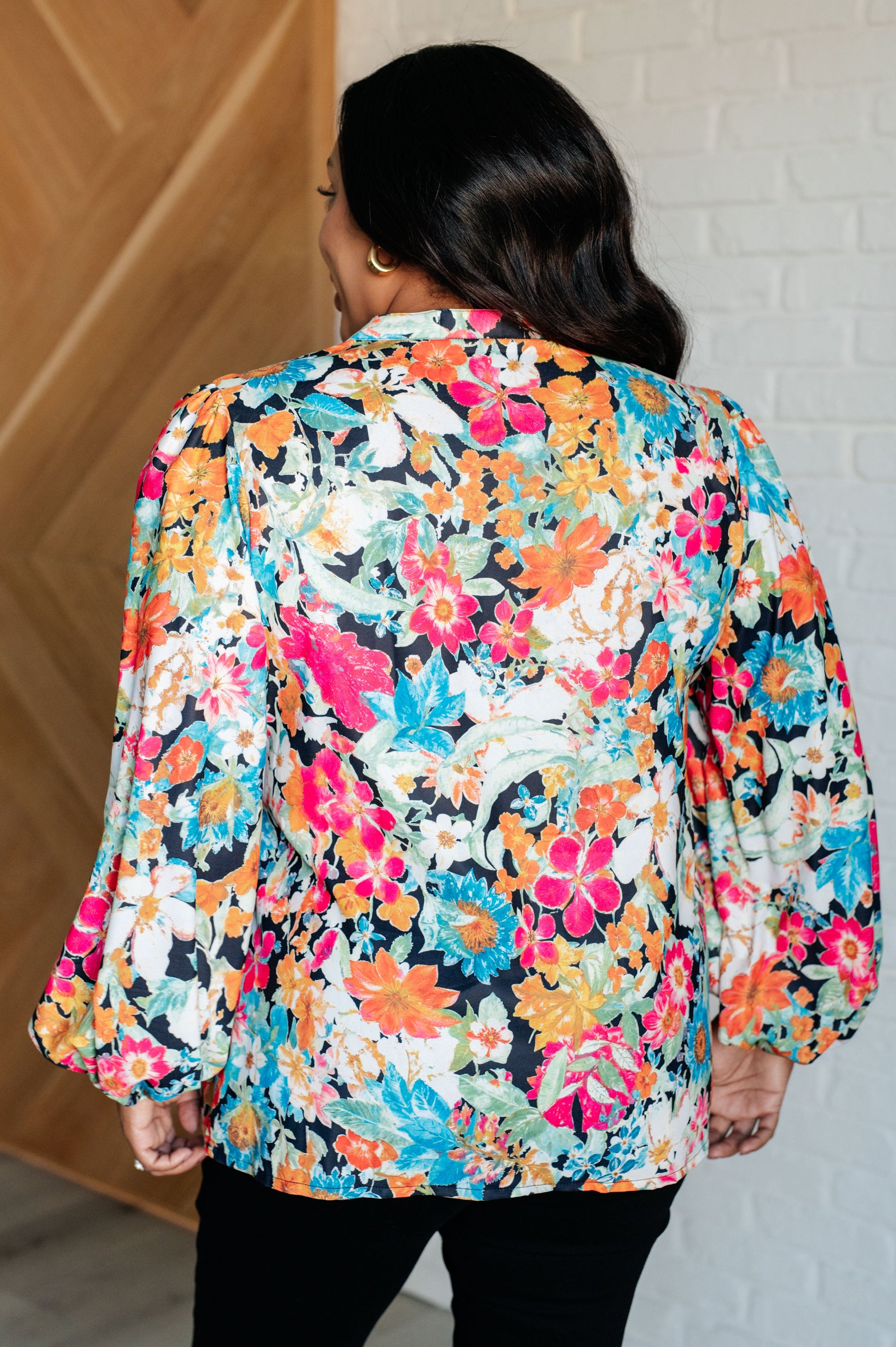 Carry Me Away Floral Peplum Blousev - One Eleven North