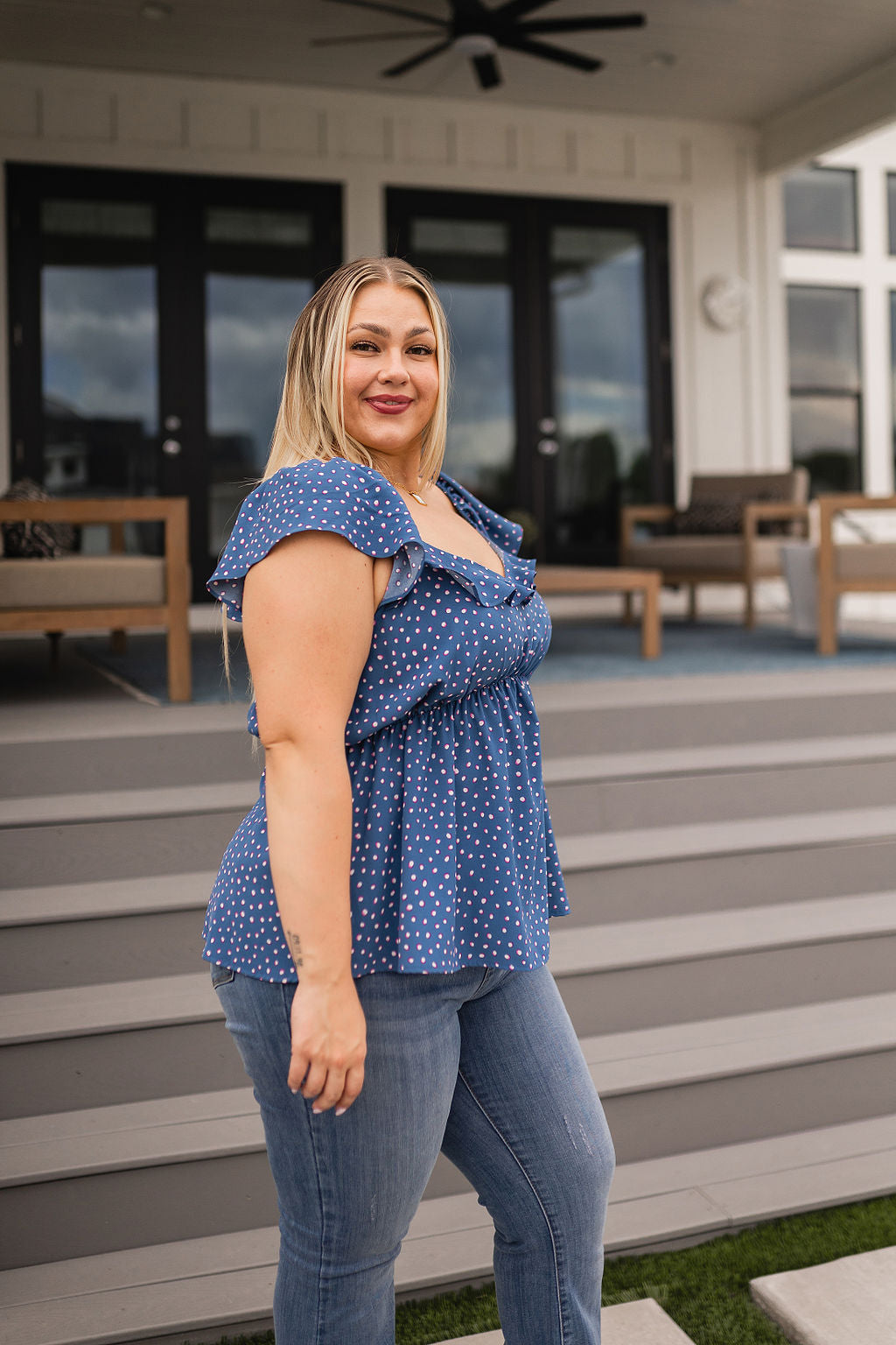 Connect the Dots Peplum Blouse - Andree By Unit