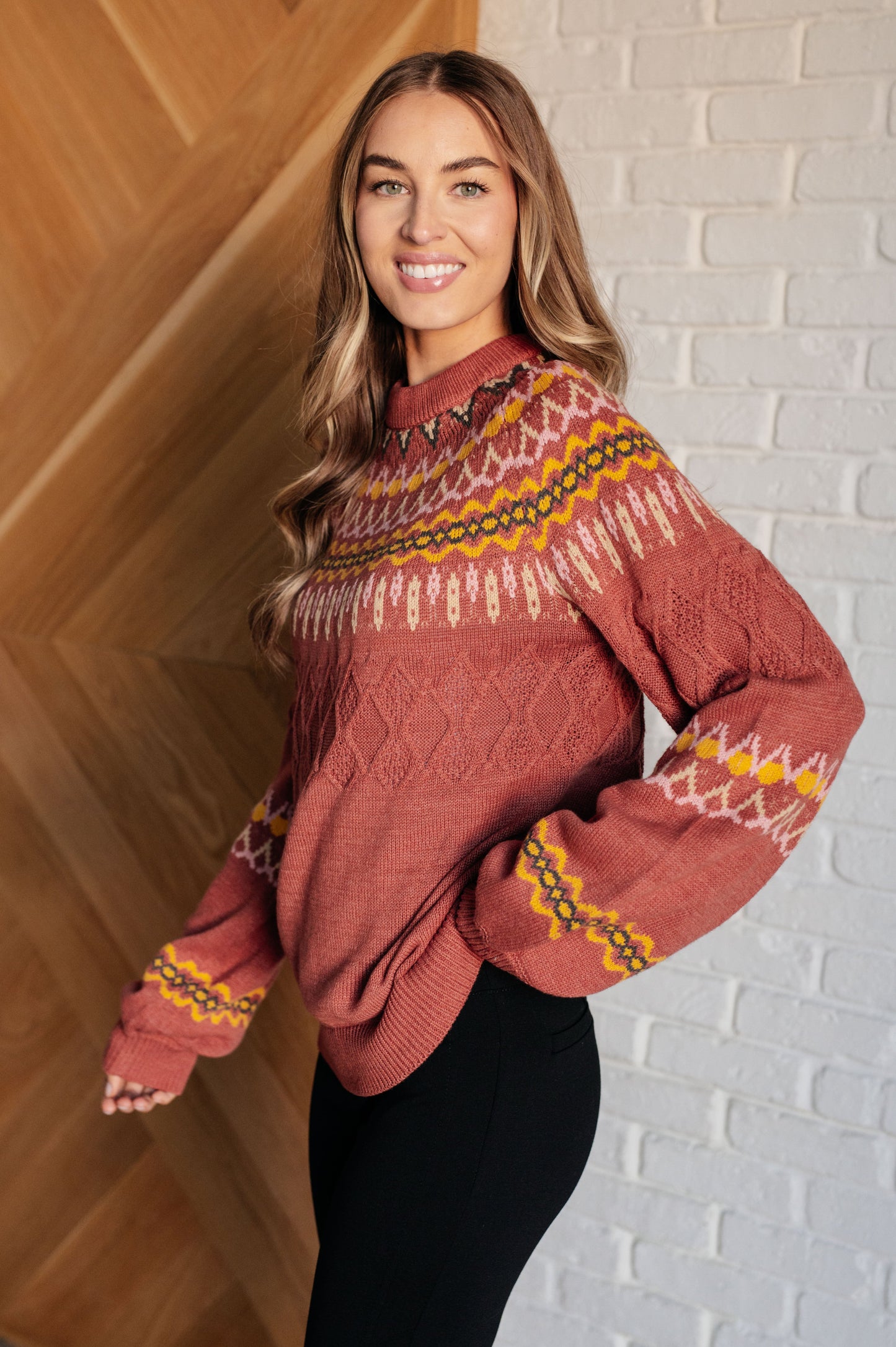 Cozy Chalet Fair Isle Sweater - Andree By Unit