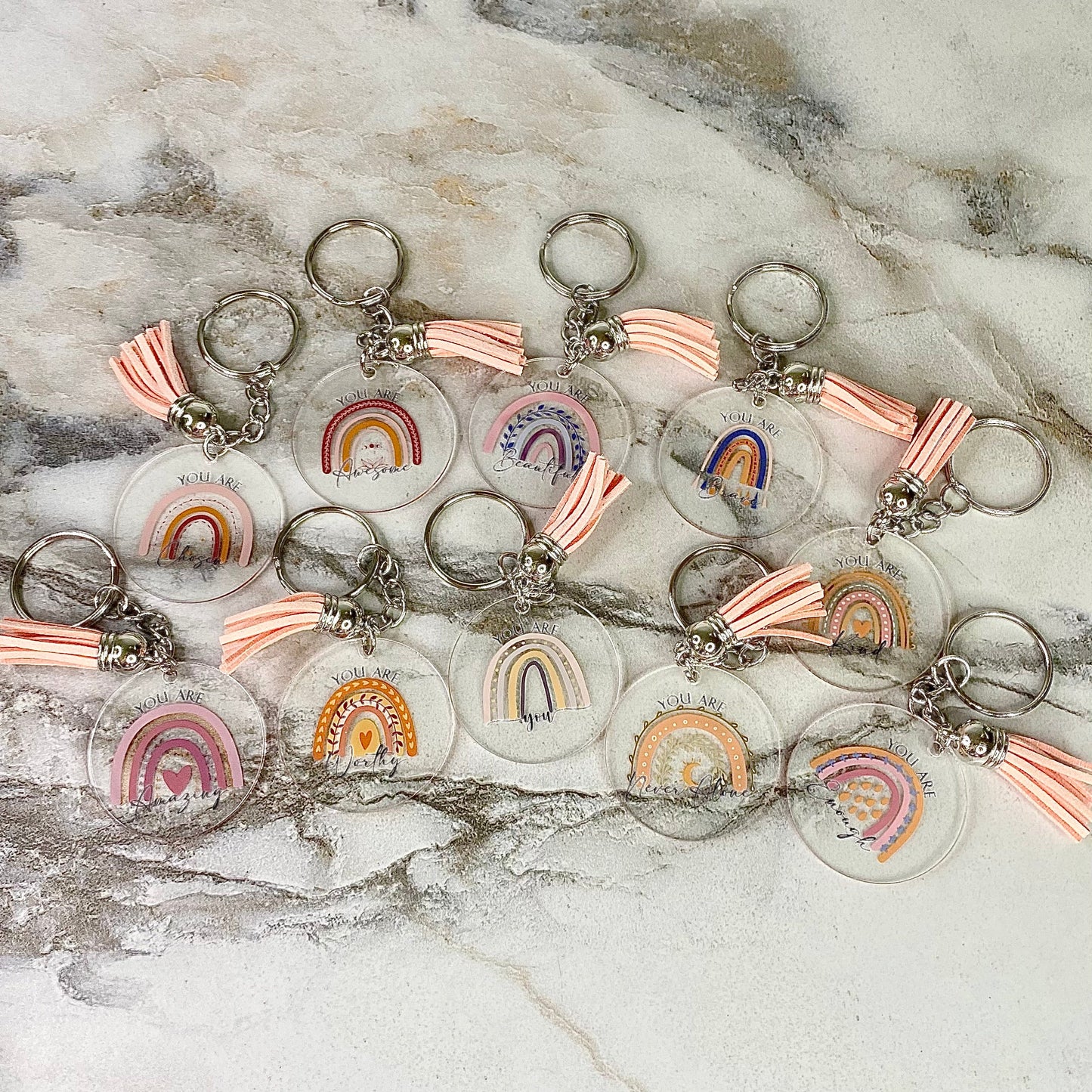 Keychains - Clear Acrylic Affirmation