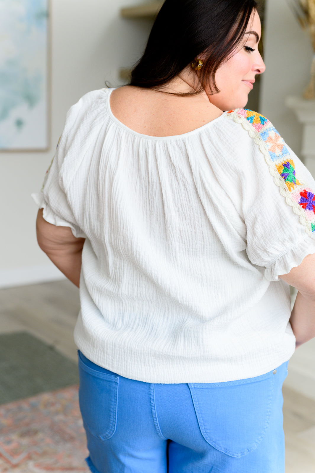 Don't You, Forget About Me Crinkle Knit Blouse - Sew In Love