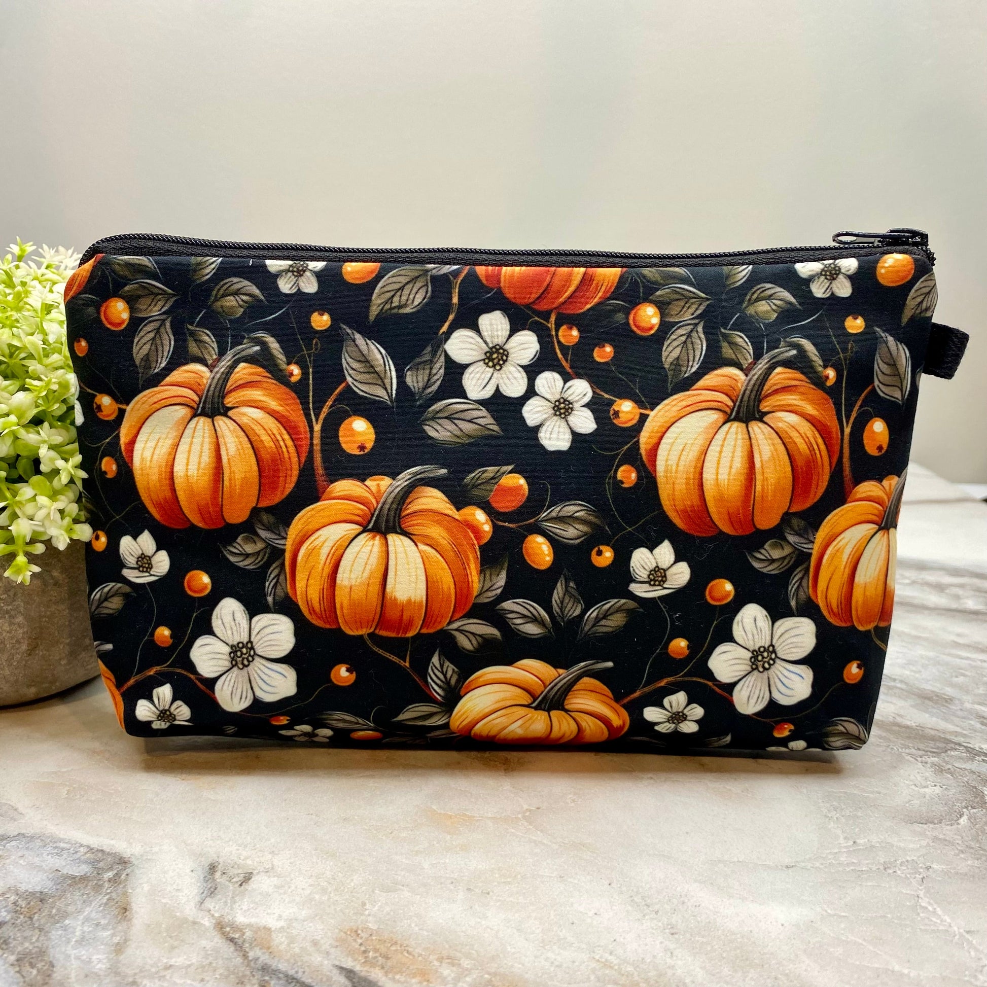 Pouch - Pumpkin Black & White