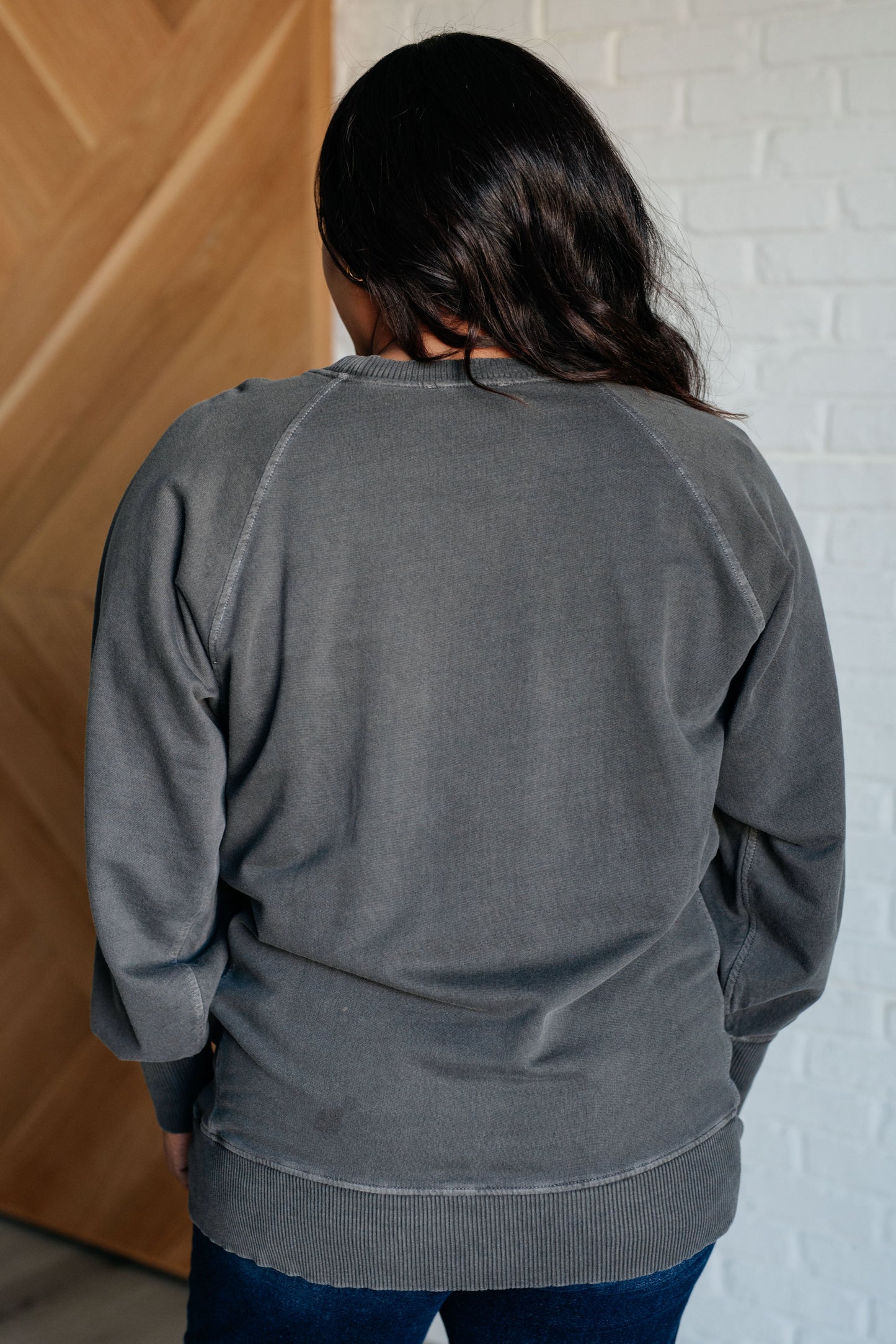 Hands Down Favorite Sweatshirt in Black - Zenana