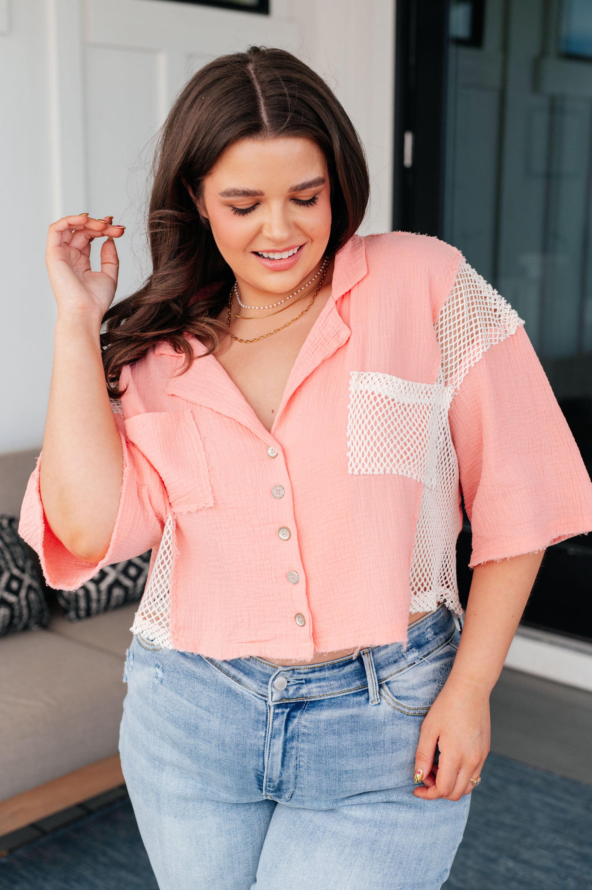 Havana Nights Button Up Top - POL