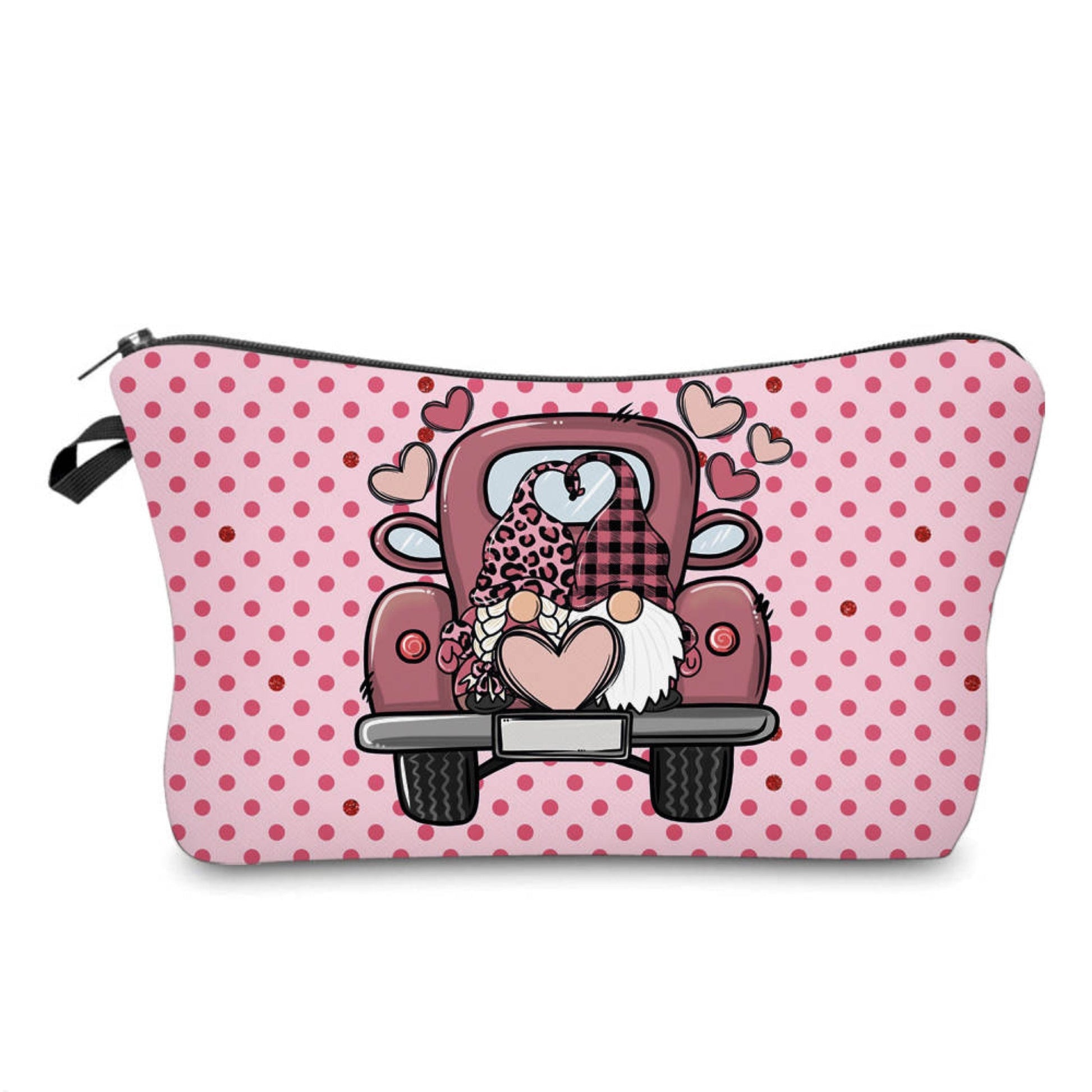 Pouch - Gnome Truck Pink Heart
