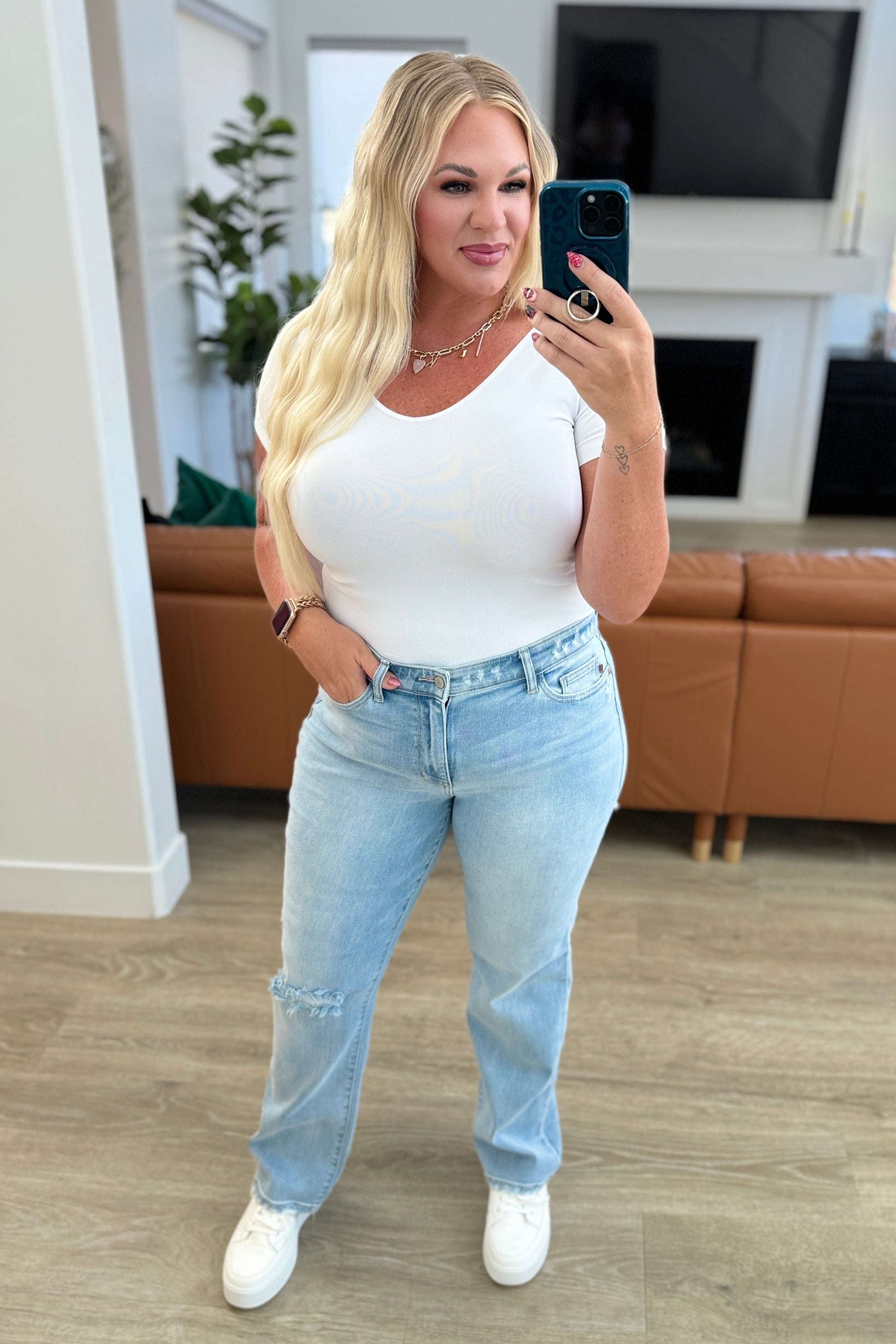 Parker High Rise 90's Straight Jeans - Judy Blue