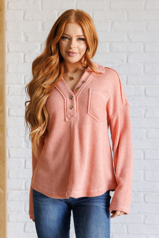 If You Want Forever Ribbed Knit Pullover - Very J