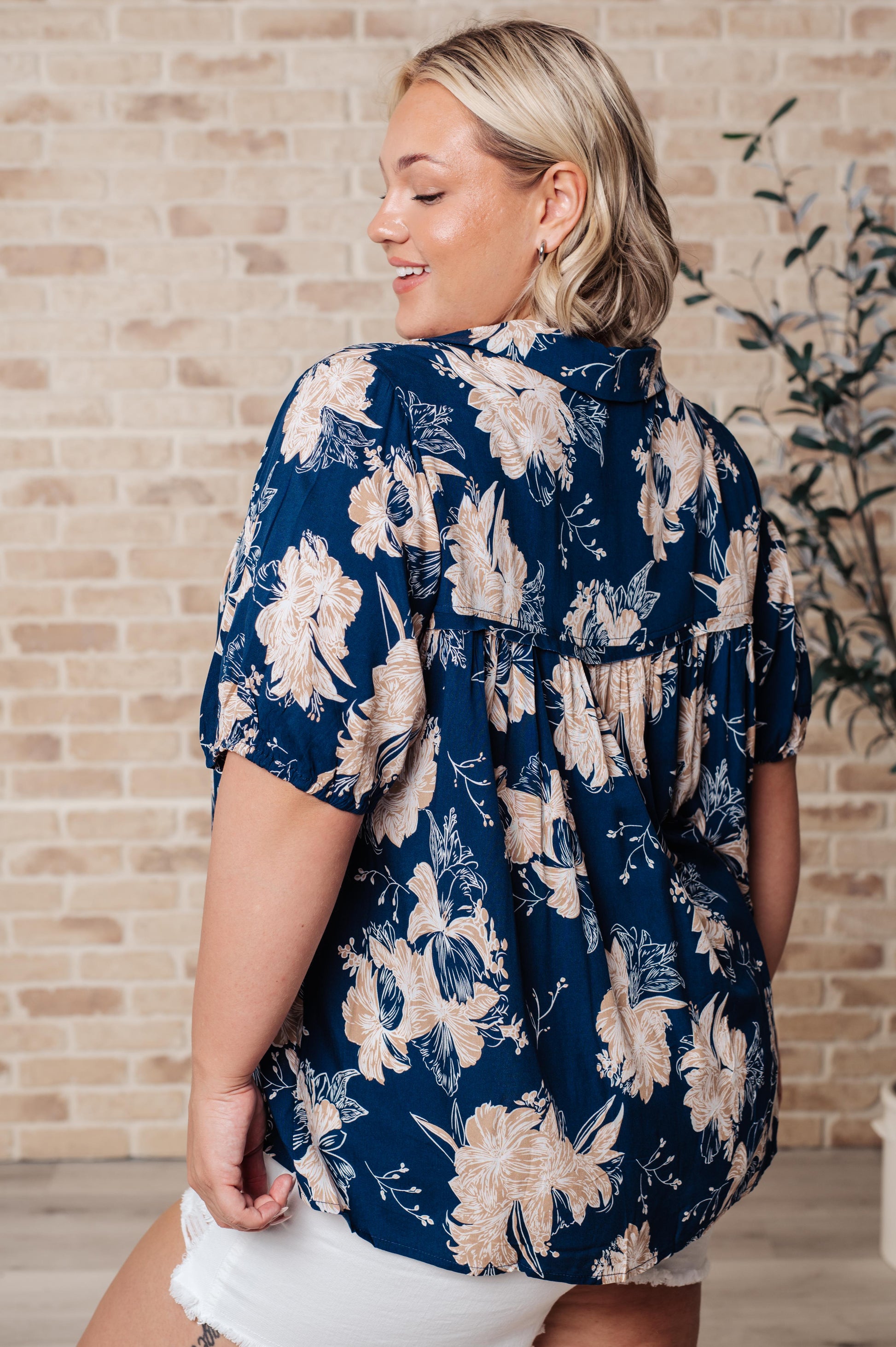 Just Coasting Floral Blouse - Jodifl