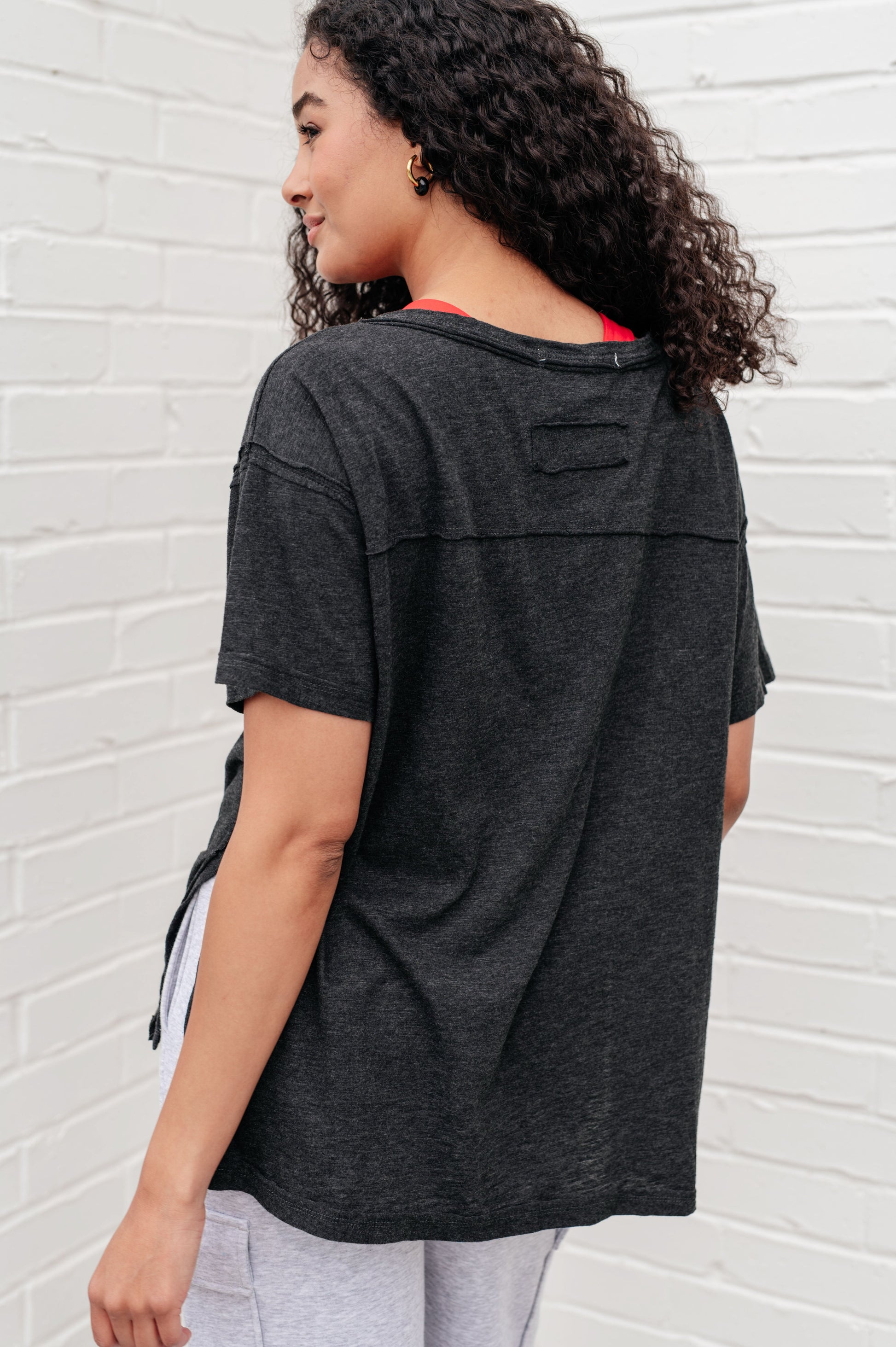 Let Me Live Relaxed Tee in Black - Rae Mode