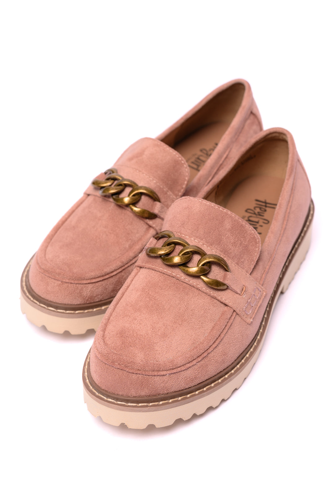 Literally Loafers in Blush Faux Suede - Corkys