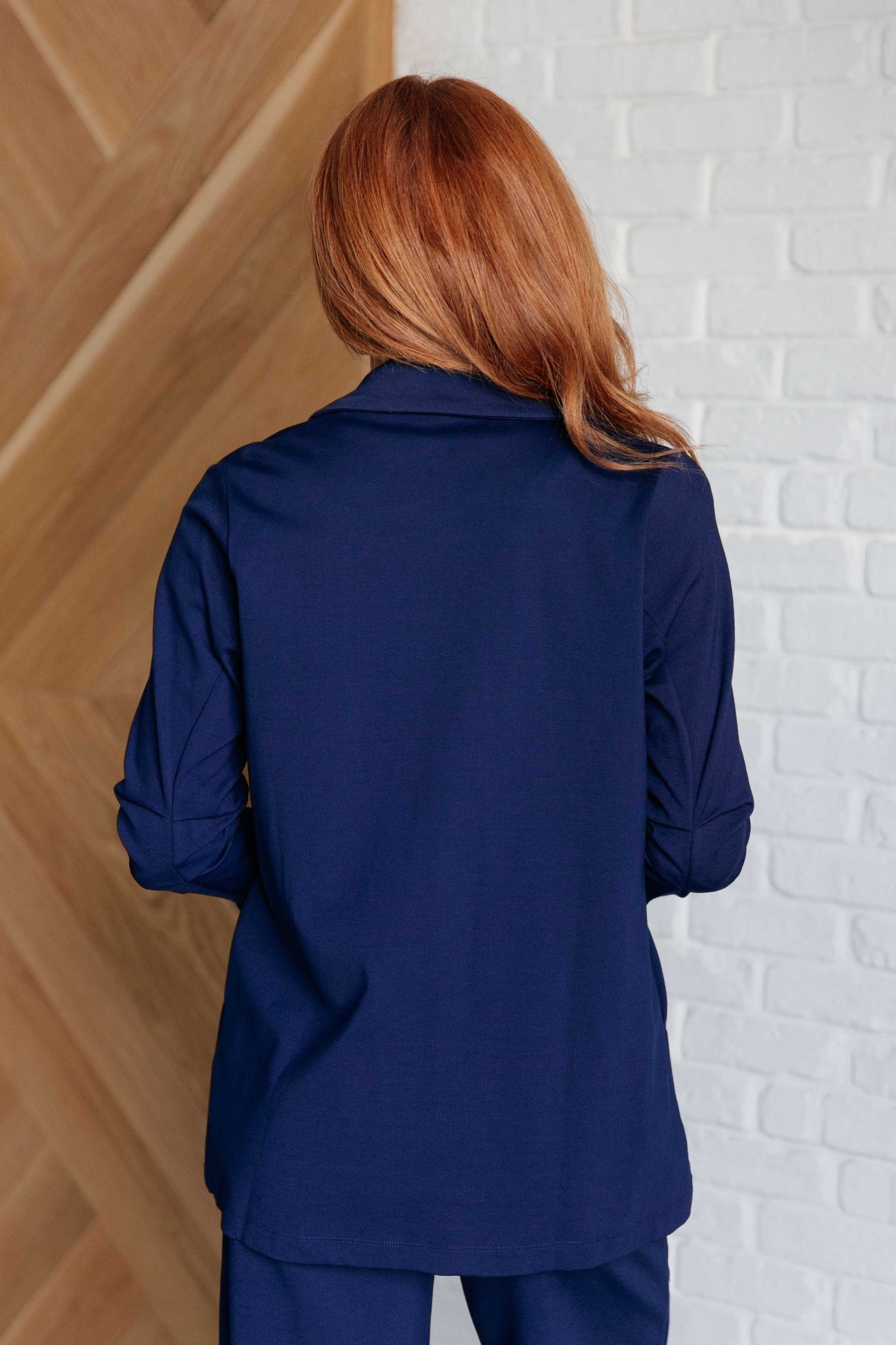 Magic 3/4 Blazer in Navy - Dear Scarlett