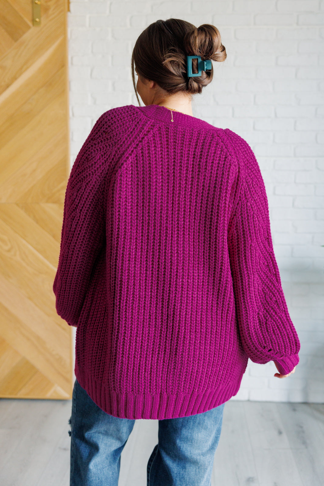 Maybe Monday Cardigan in Berry - Very J