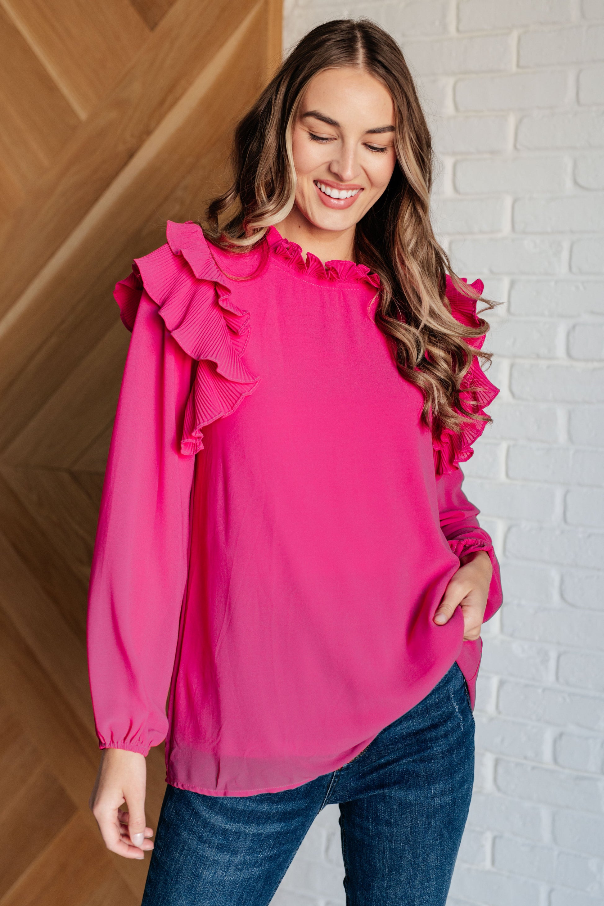 My Good Graces Ruffled Top - Jodifl