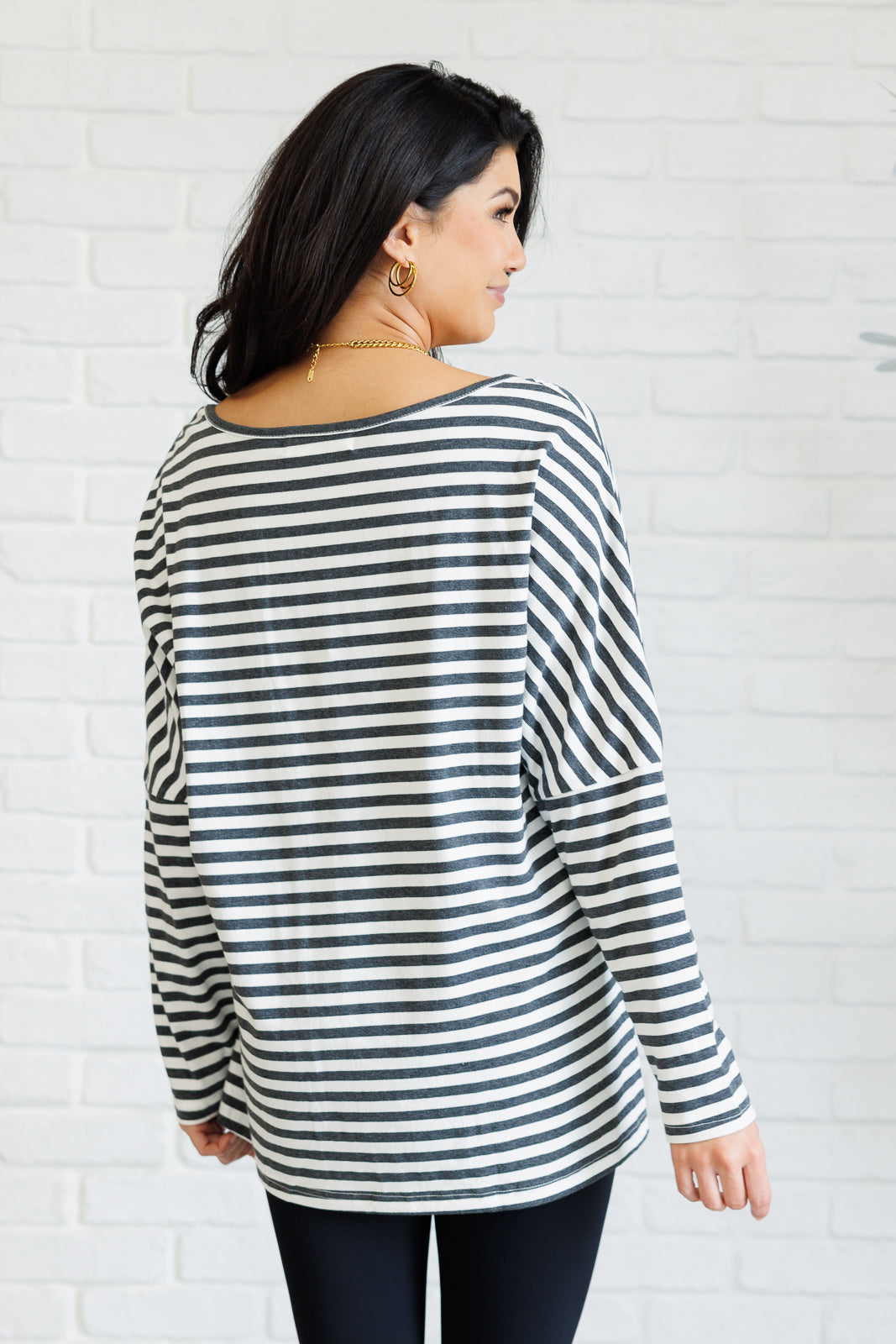 Obviously Mine Striped Oversized Top - One Eleven North