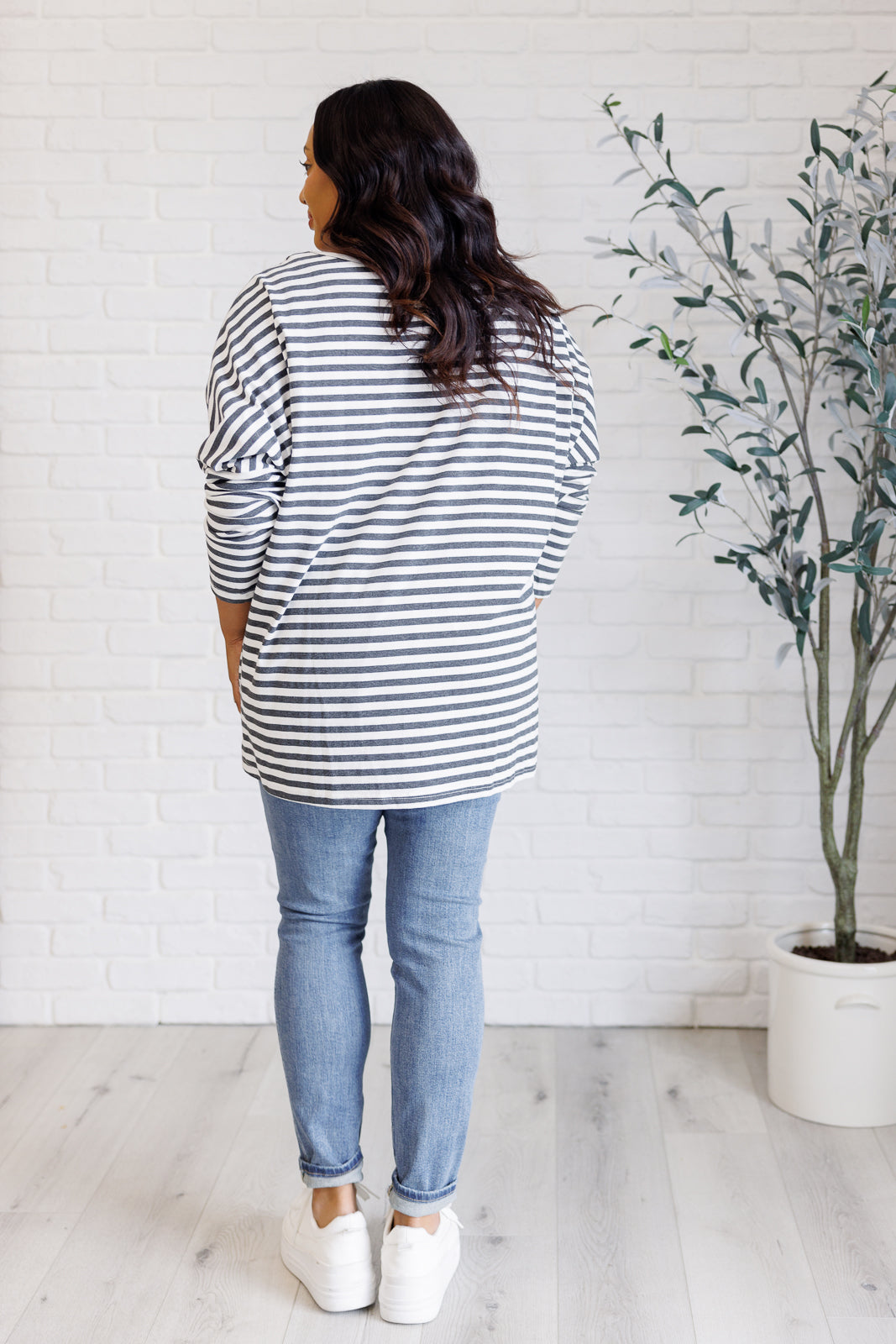 Obviously Mine Striped Oversized Top - One Eleven North