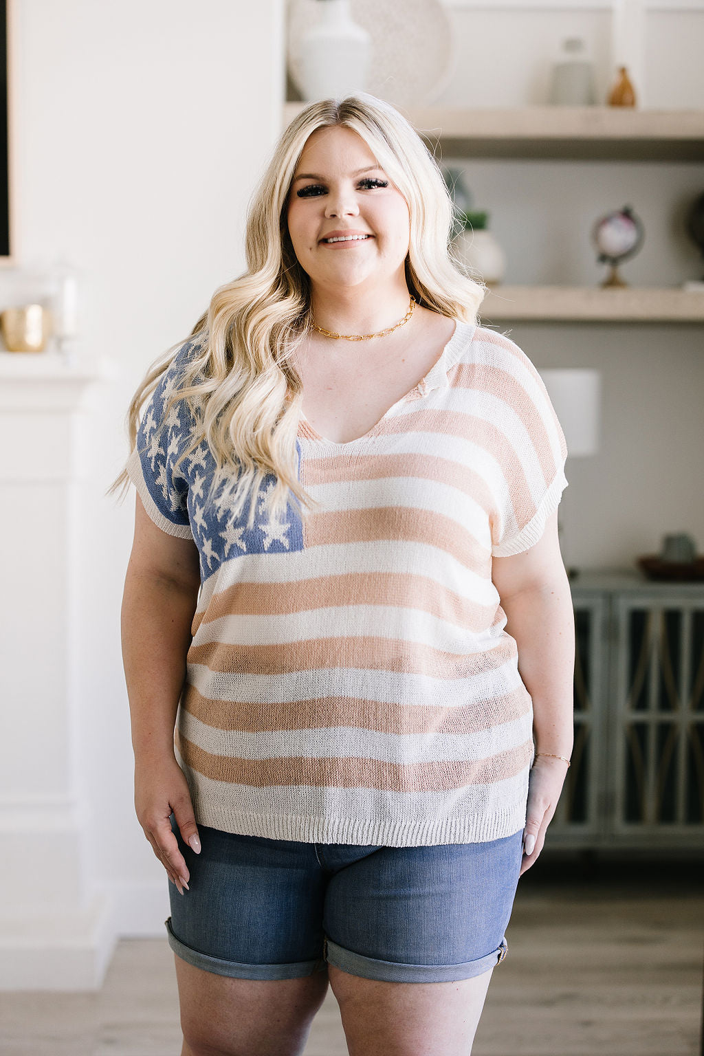 Old Glory Sleeveless Sweater - BiBi