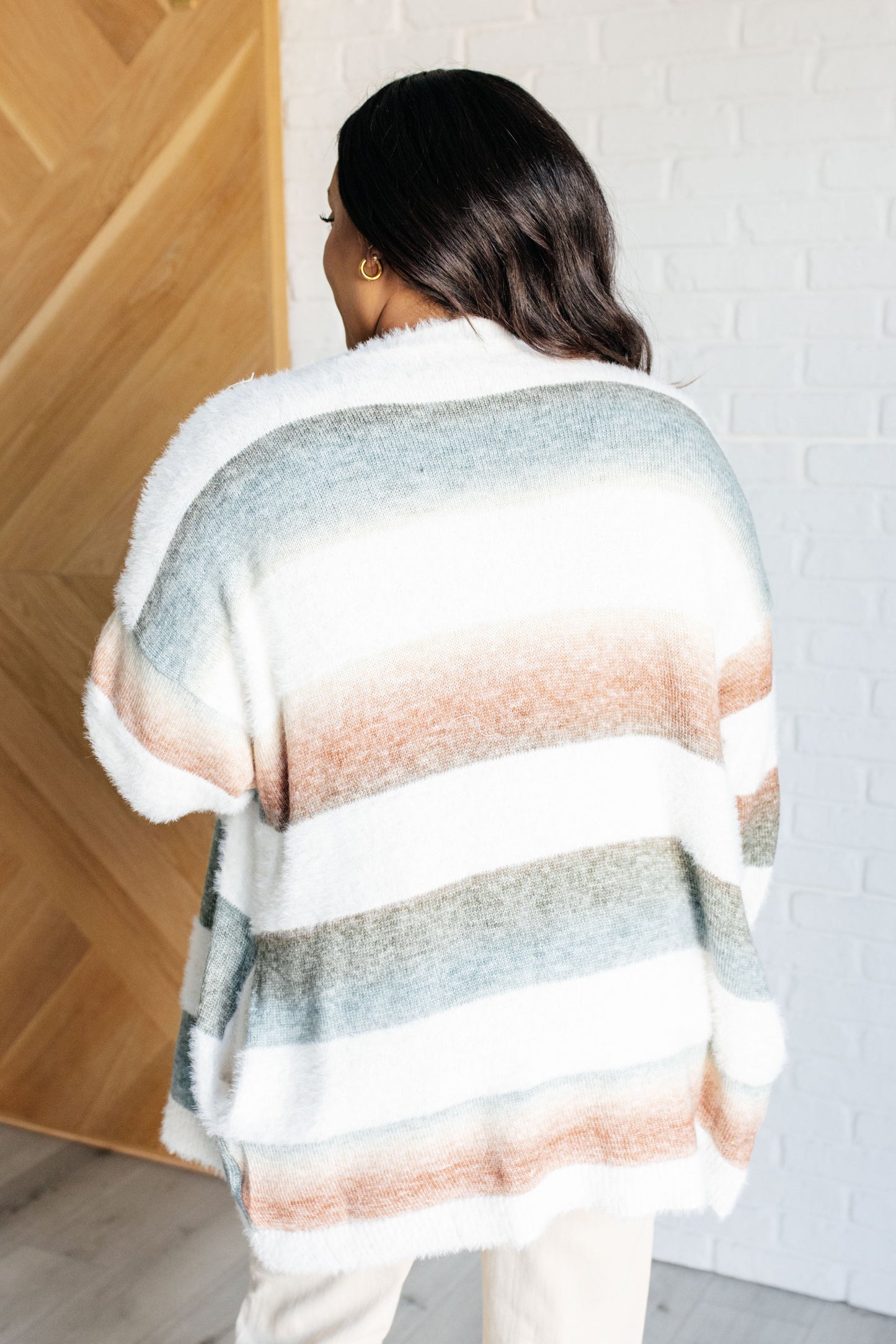 Ombre Feelings Striped Cardigan - Haptics