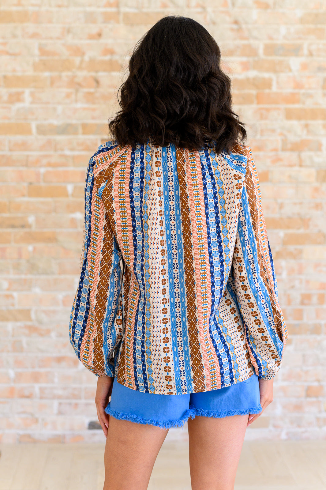 Open Sky Boho Tunic in Navy Mauve - Savanna Jane