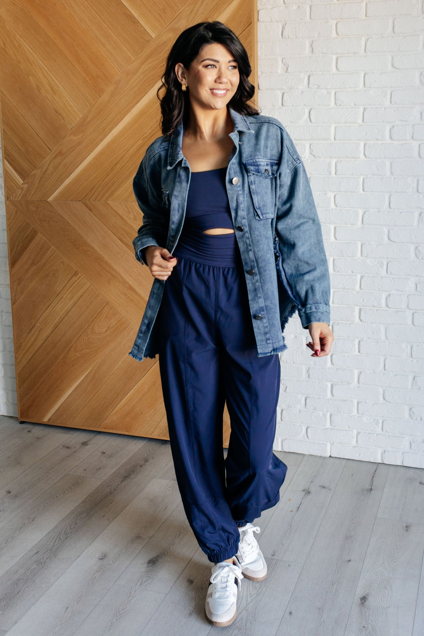 Raising Heart Rate Cut Out Jumpsuit in Navy - Rae Mode