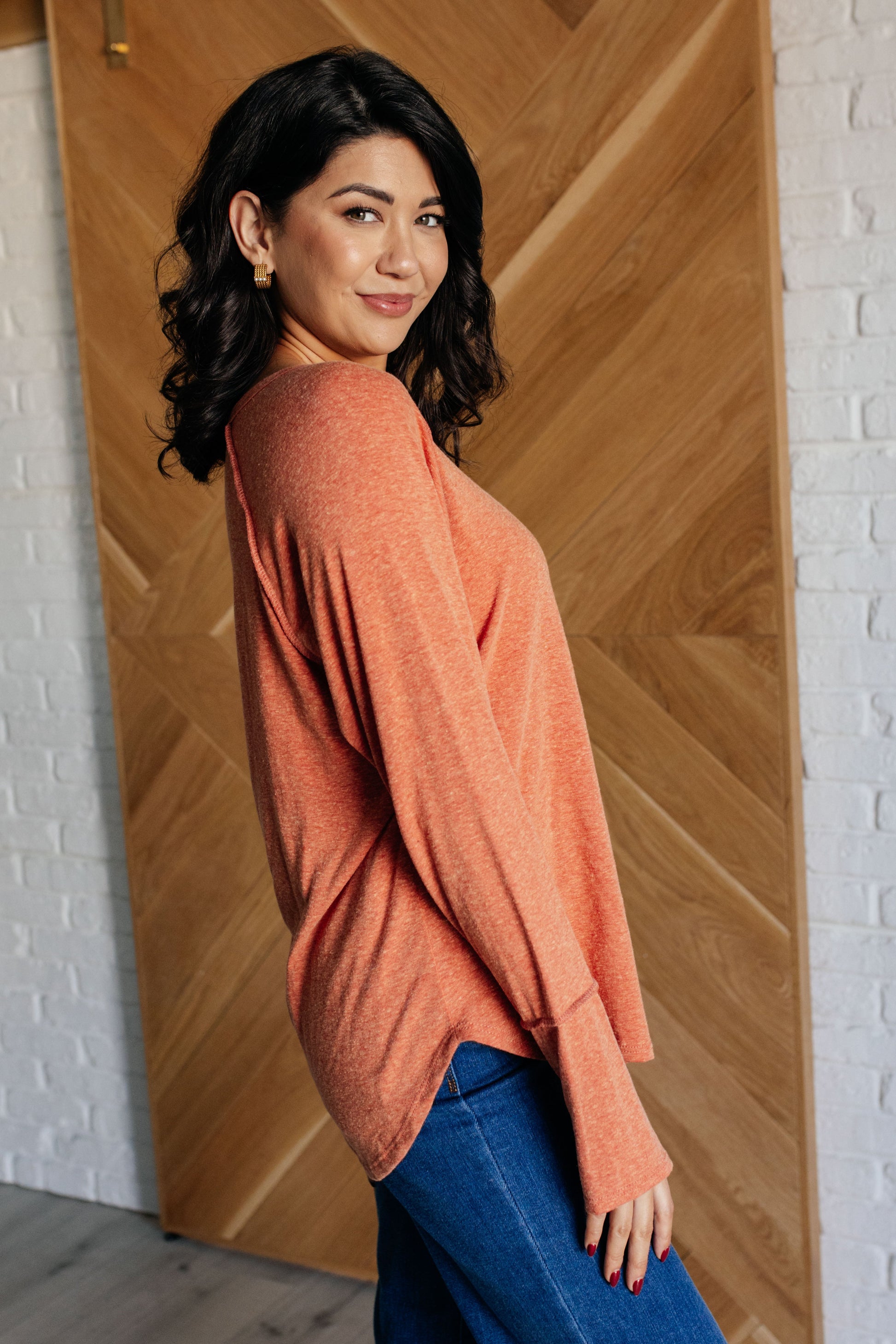 Rustic Charm Long Sleeve Top - Heimish