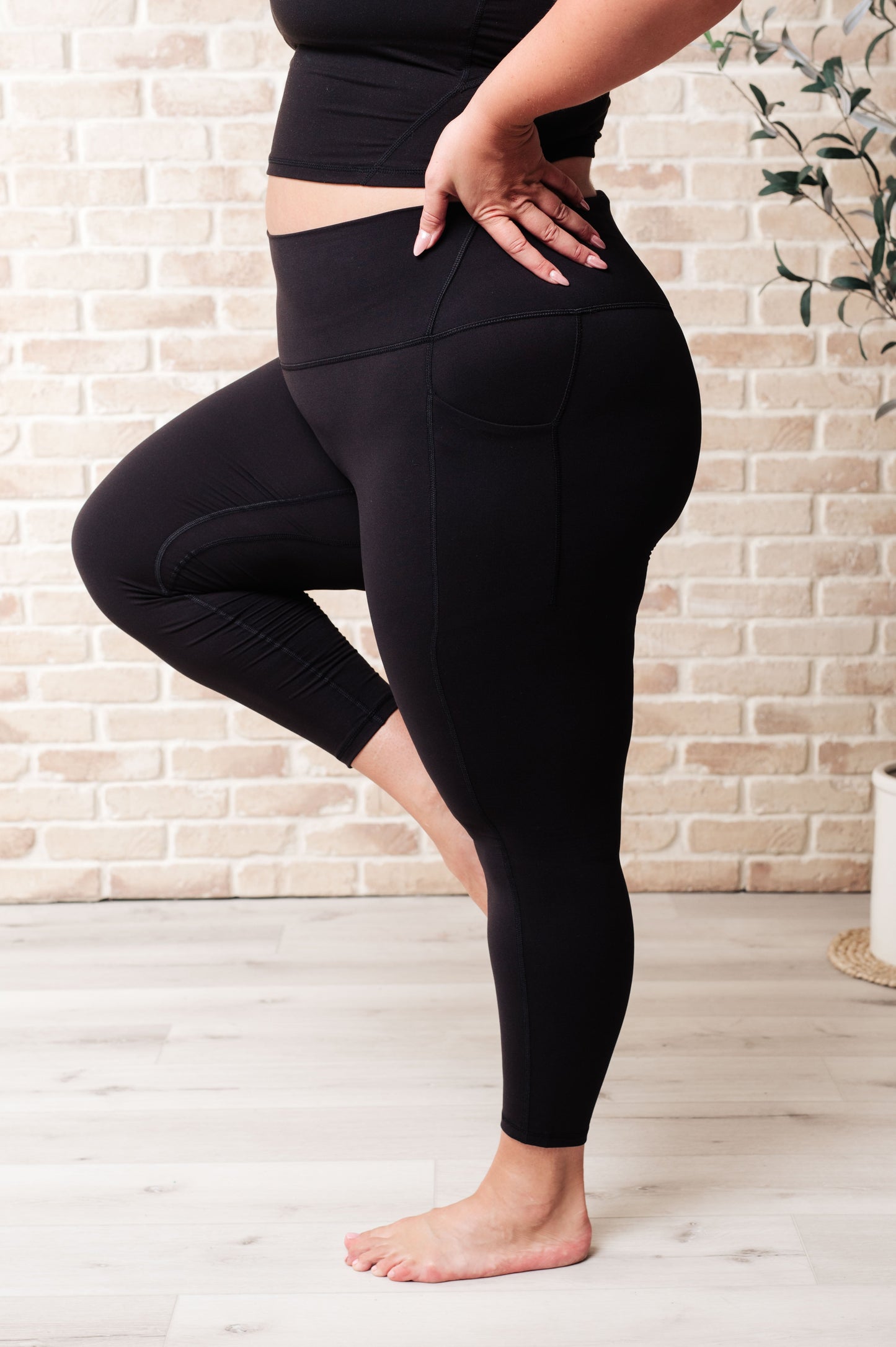 Somewhere to Start Leggings in Black - Rae Mode