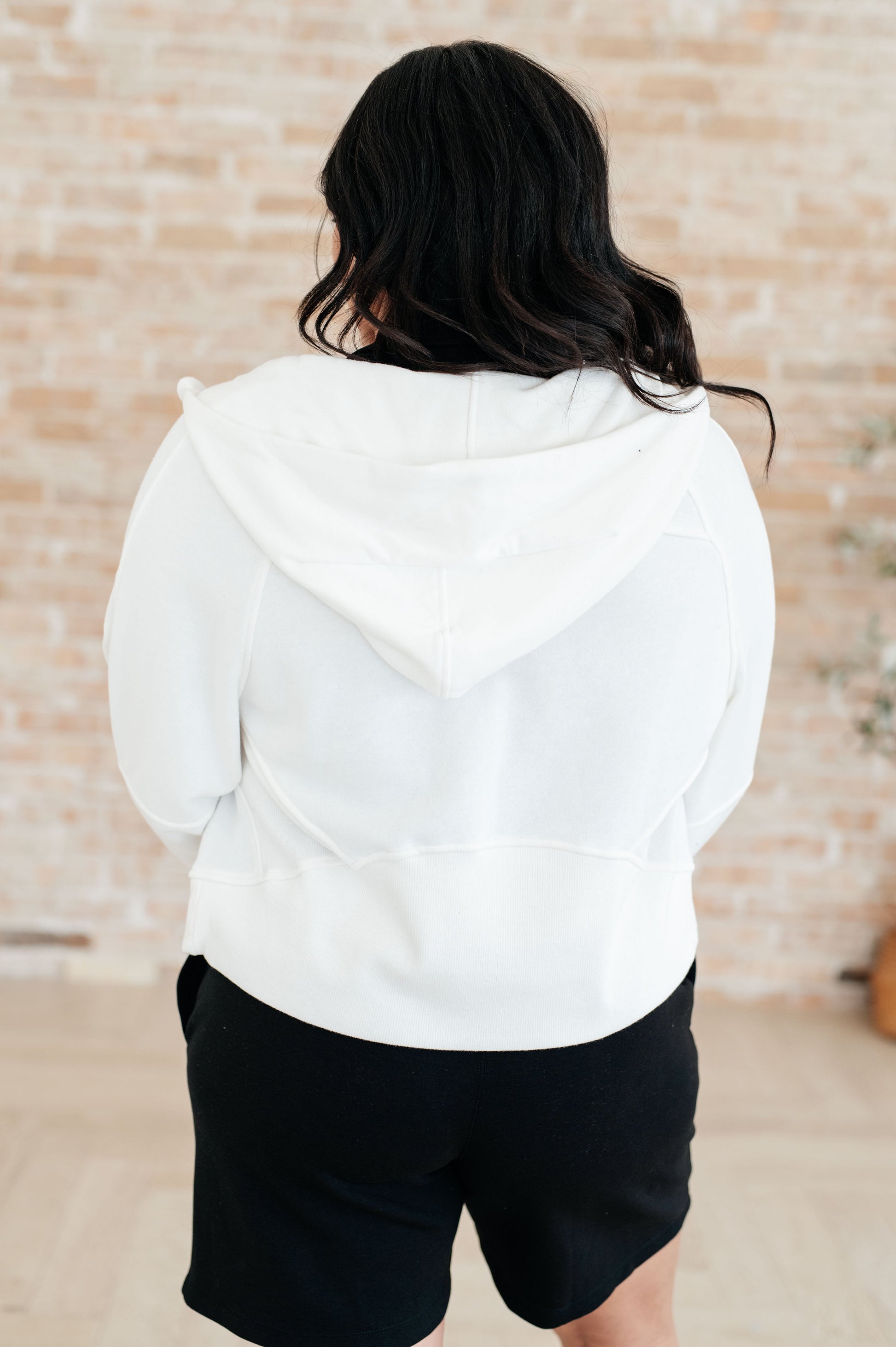 Sun or Shade Zip Up Jacket in Off White - Rae Mode